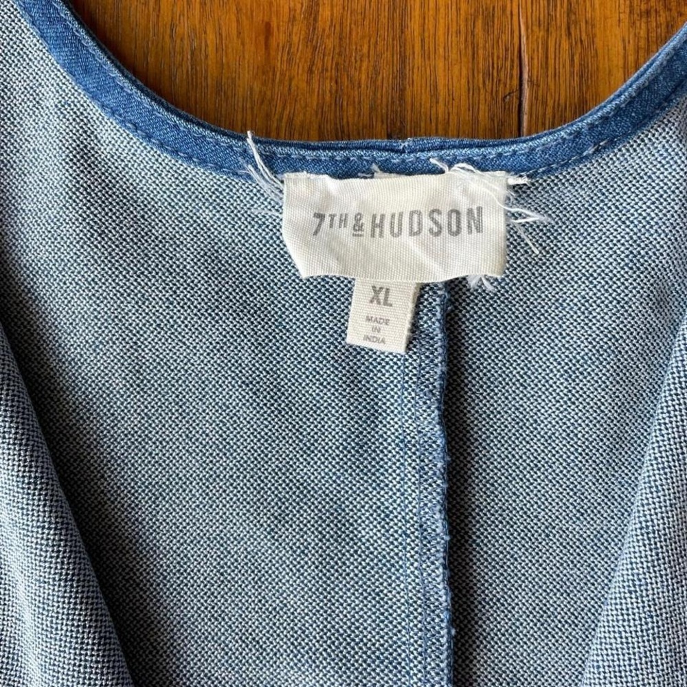 7th & Hudson Denim Zip Up Dress - Picture 6 of 6